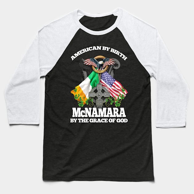 McNAMARA Family Name Irish American Baseball T-Shirt by Ireland